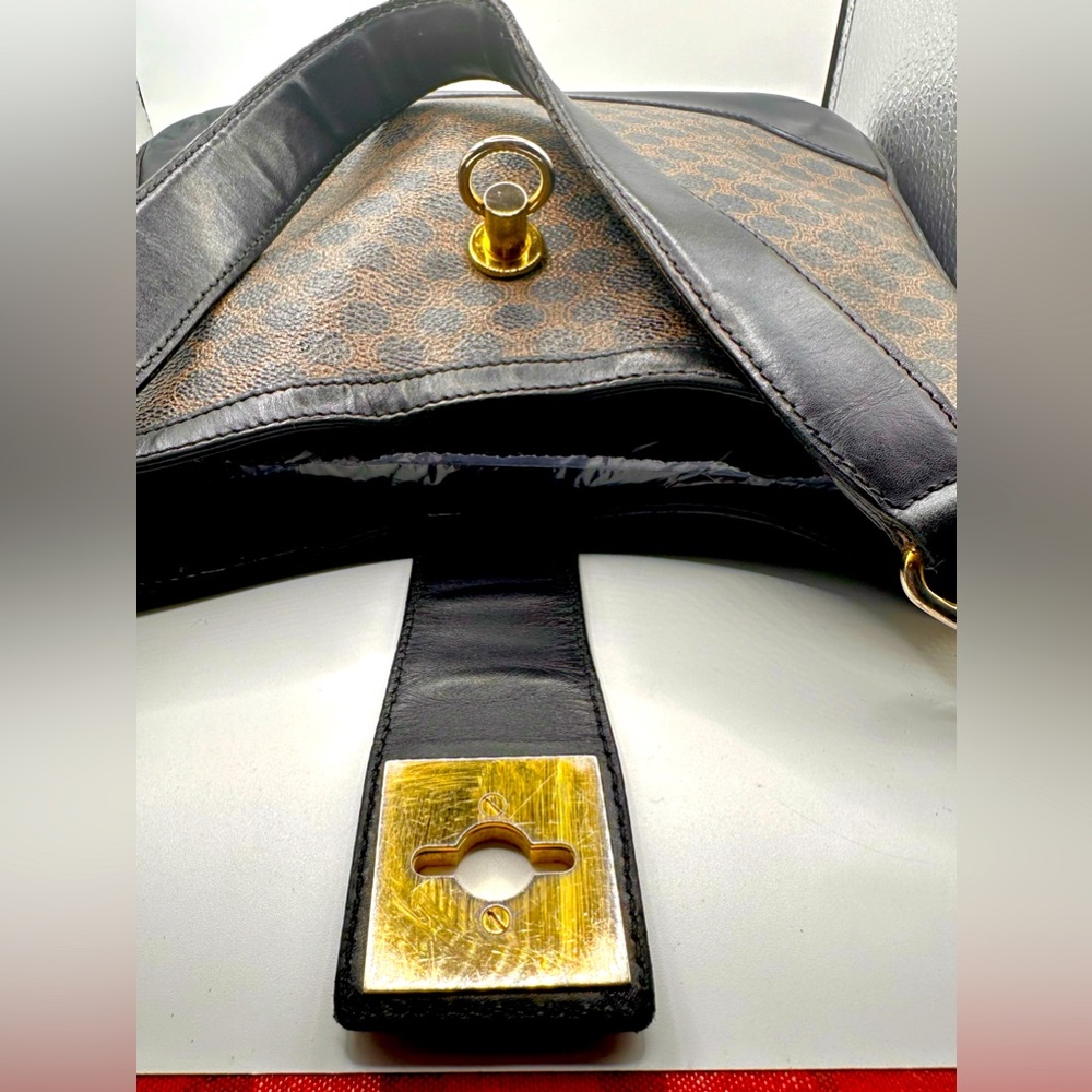 Celine SAC SEAU Leather Handbag-Vtge-Good Preowned Condition-w/Original Dust Bag - Picture 4 of 15